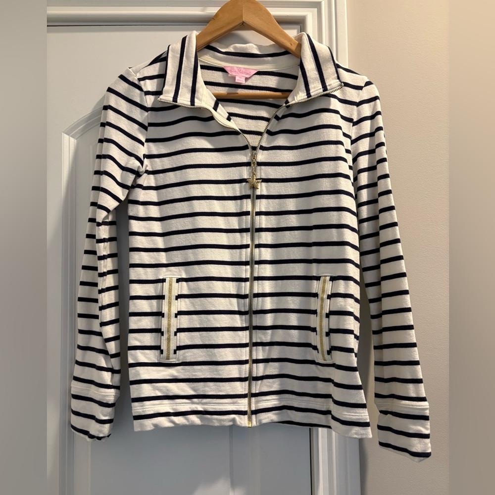 Lilly Pulitzer Striped Zip-Up Jacket